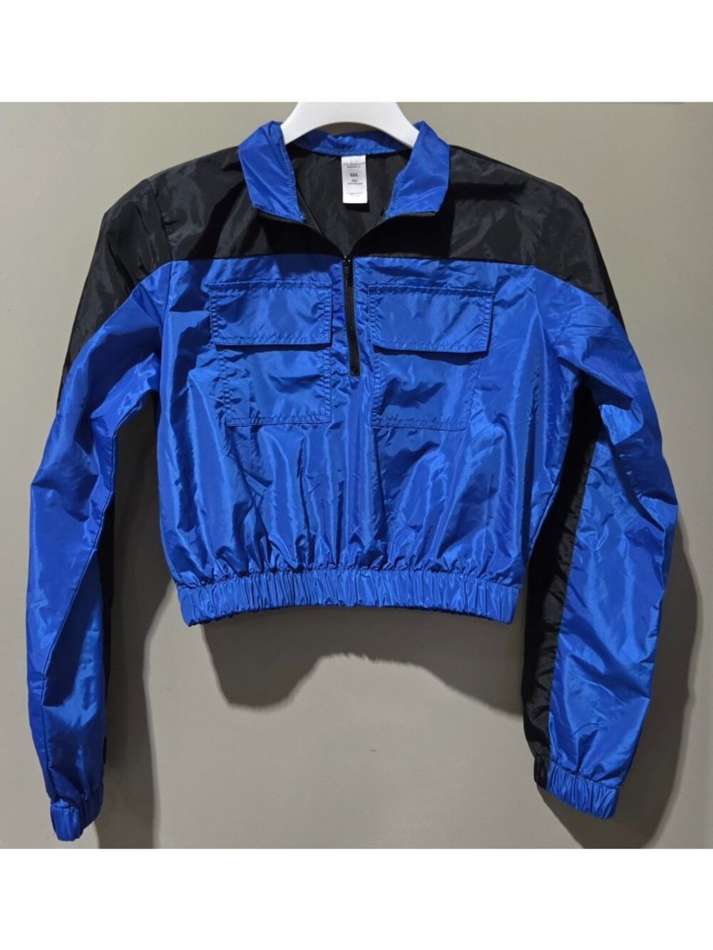 Weissman Mixify Style 18597 Cropped Windbreaker Pullover Jacket -- Size MA
